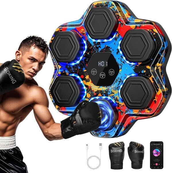 BOX_MACHINE-1 Máquina de Boxe Musical PunchBeat 9 Modos - Image 1
