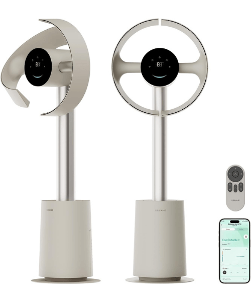 ventiladorcor2 Ventoinha Sem Pás Inteligente – Refresca até 50 m², Fluxo de Ar 3D e Funcionamento Silencioso — Últimas Unidades! - Image 1